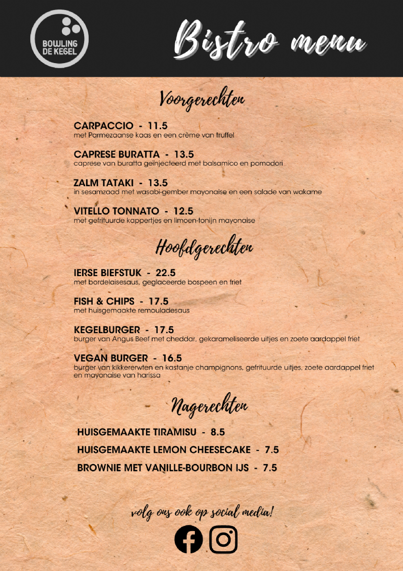 Menukaart Bistro 2023 NL